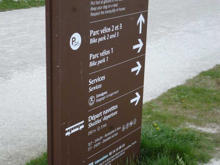 Mont ST Michel bike parking